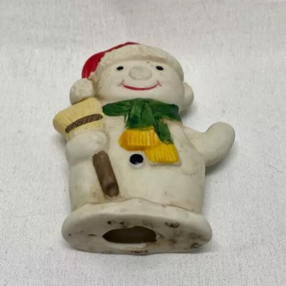 Vintage Brinn's PGH Snowman Figurine Christmas Tree Ornament Home Decor Taiwan - Picture 7 of 8